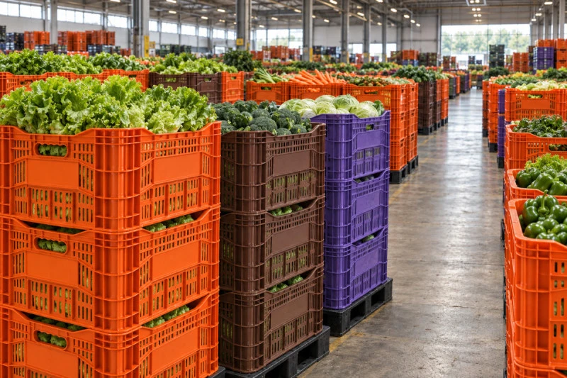 Caixas plásticas para hortifruti no atacado